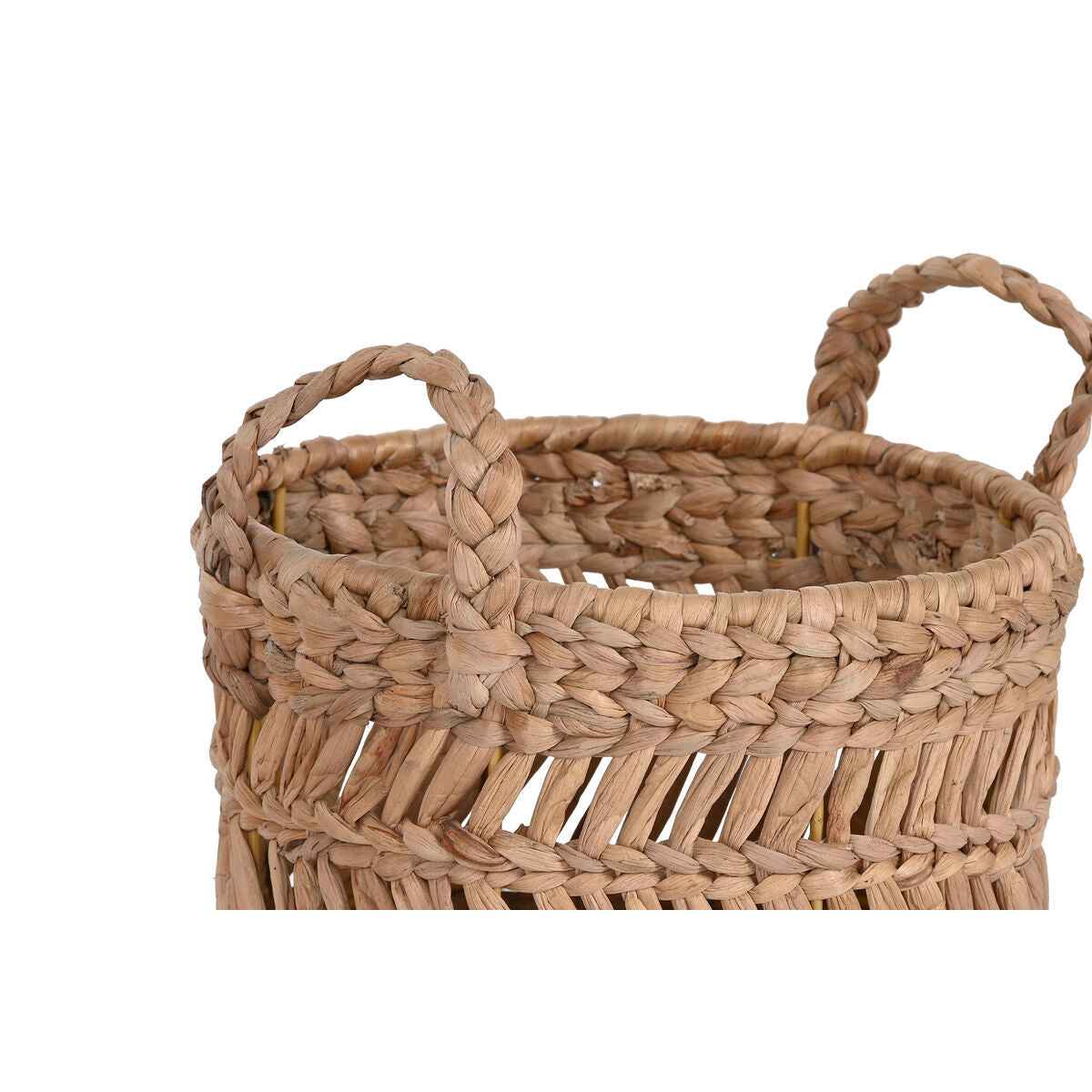 Basket set Home ESPRIT Natural Metal Natural Fibre (3 Pieces)