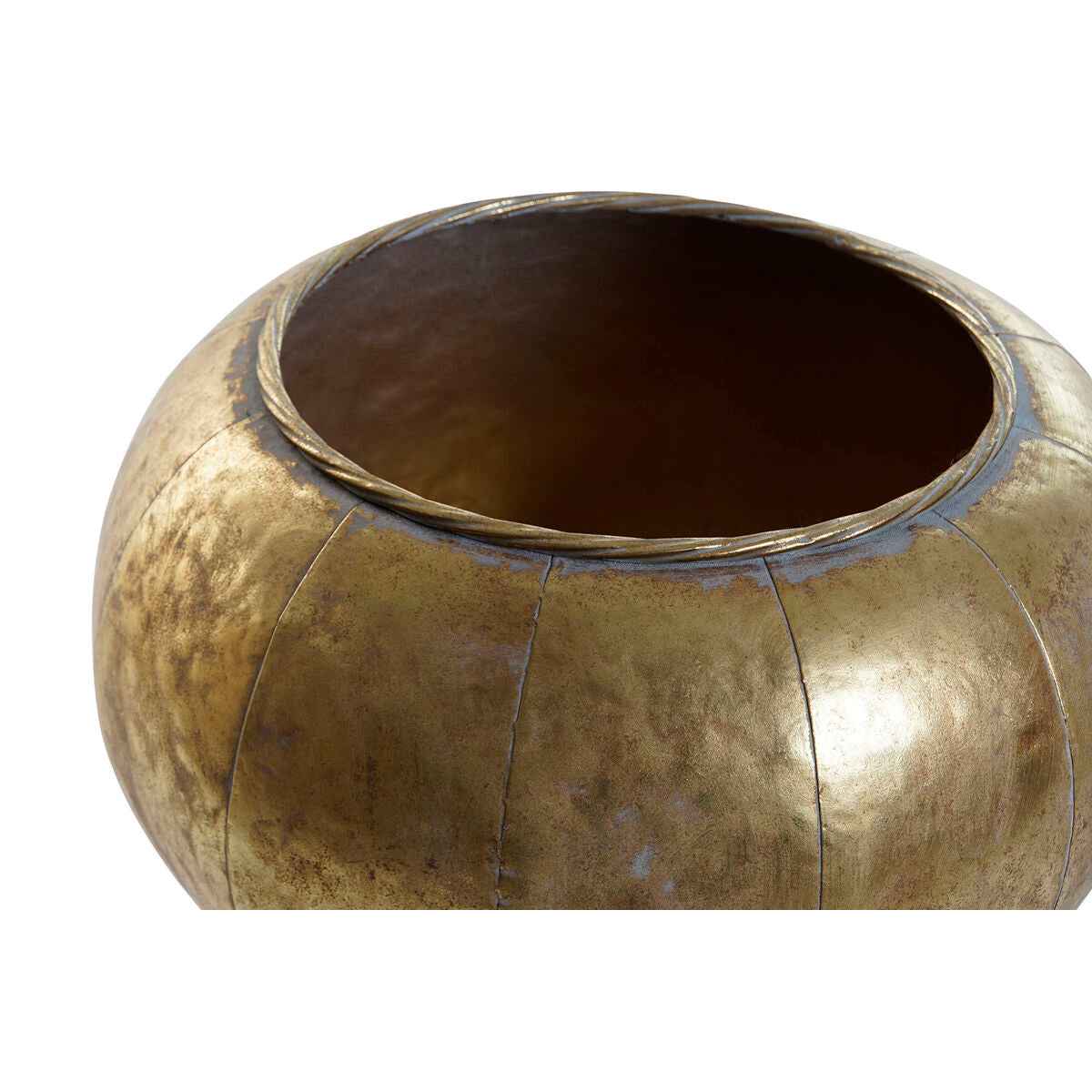 Planter Home ESPRIT Golden Metal Modern 30 x 30 x 60 cm