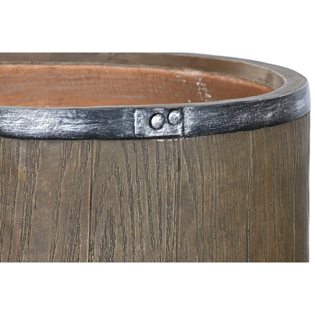 Planter Home ESPRIT Brown Magnesium Cottage 47 x 47 x 61 cm (3 Pieces)