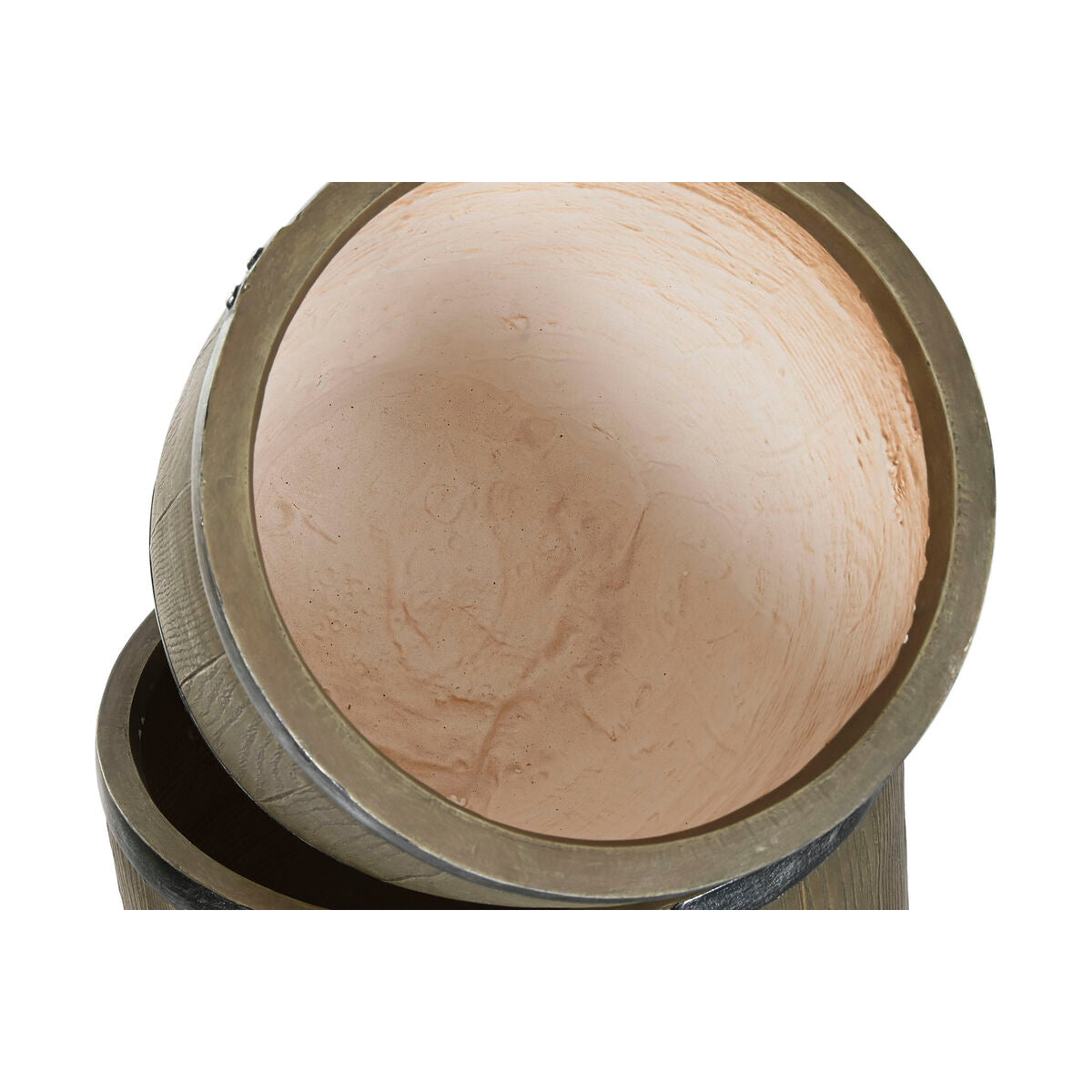 Planter Home ESPRIT Brown Magnesium Cottage 47 x 47 x 61 cm (3 Pieces)