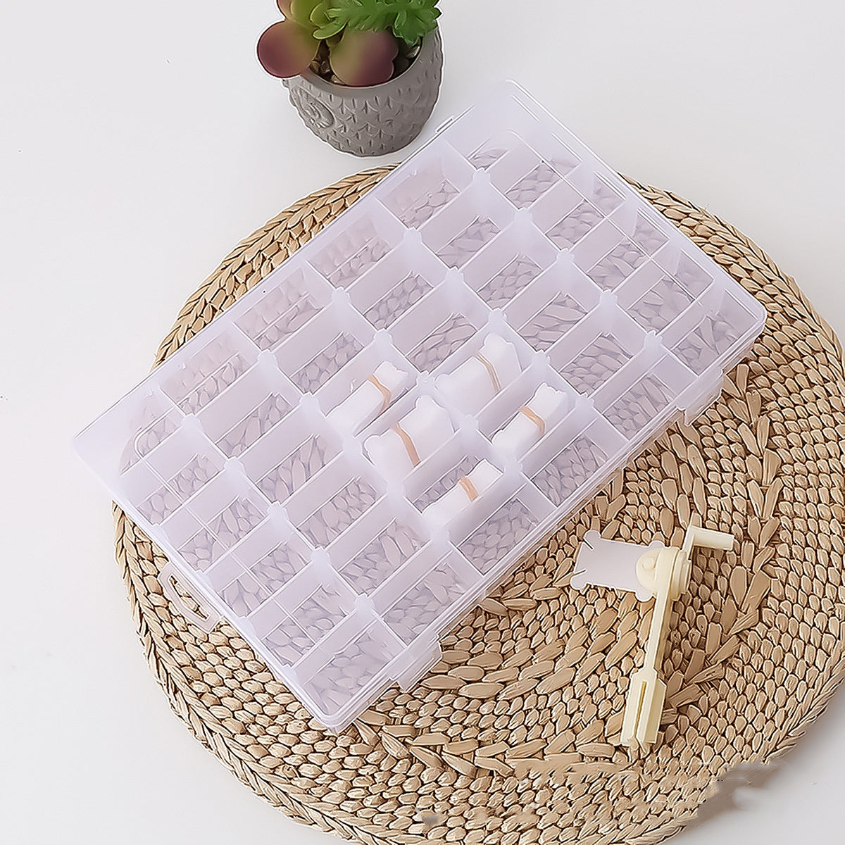 CrossStitch Thread Box Storage Box 36 Grid Box