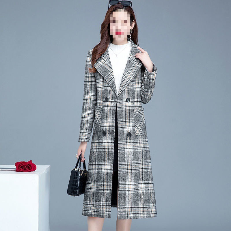 New Mid-length Slim Temperament Fashion Style Children's Woolen Coat