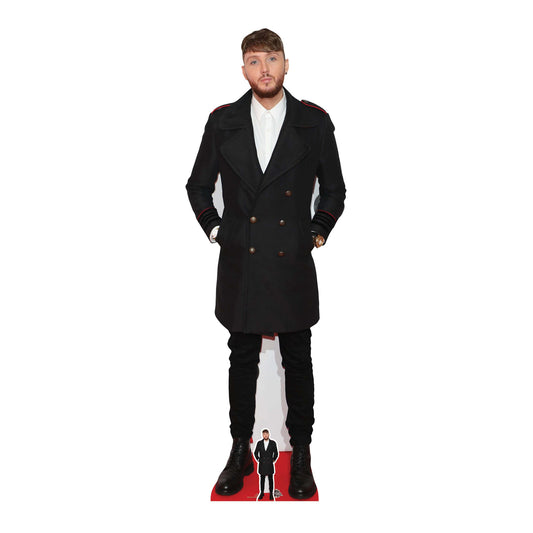 CS861 James Arthur Singer Songwriter Height 191cm Lifesize Cardboard Cut Out With Mini