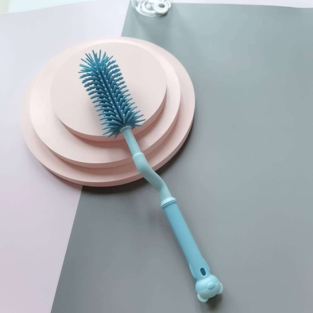 BabyWillow 360° Rotating Silicone Baby Bottle Brush - BPA-Free