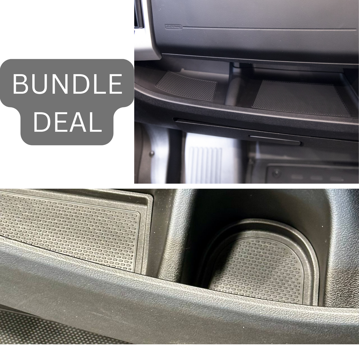 For Fiat Ducato RAM ProMaster Interior Bundle Rubber Mats- Black | Van-X