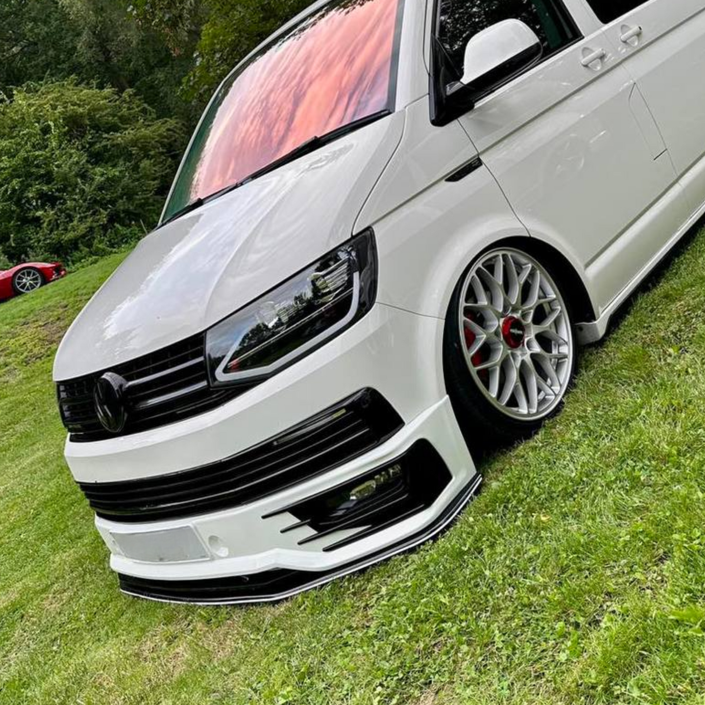 For VW T6 Transporter Front Sportline Spoiler & Splitter Painted Ready to Fit – Front End Styling Upgrade | Van-X