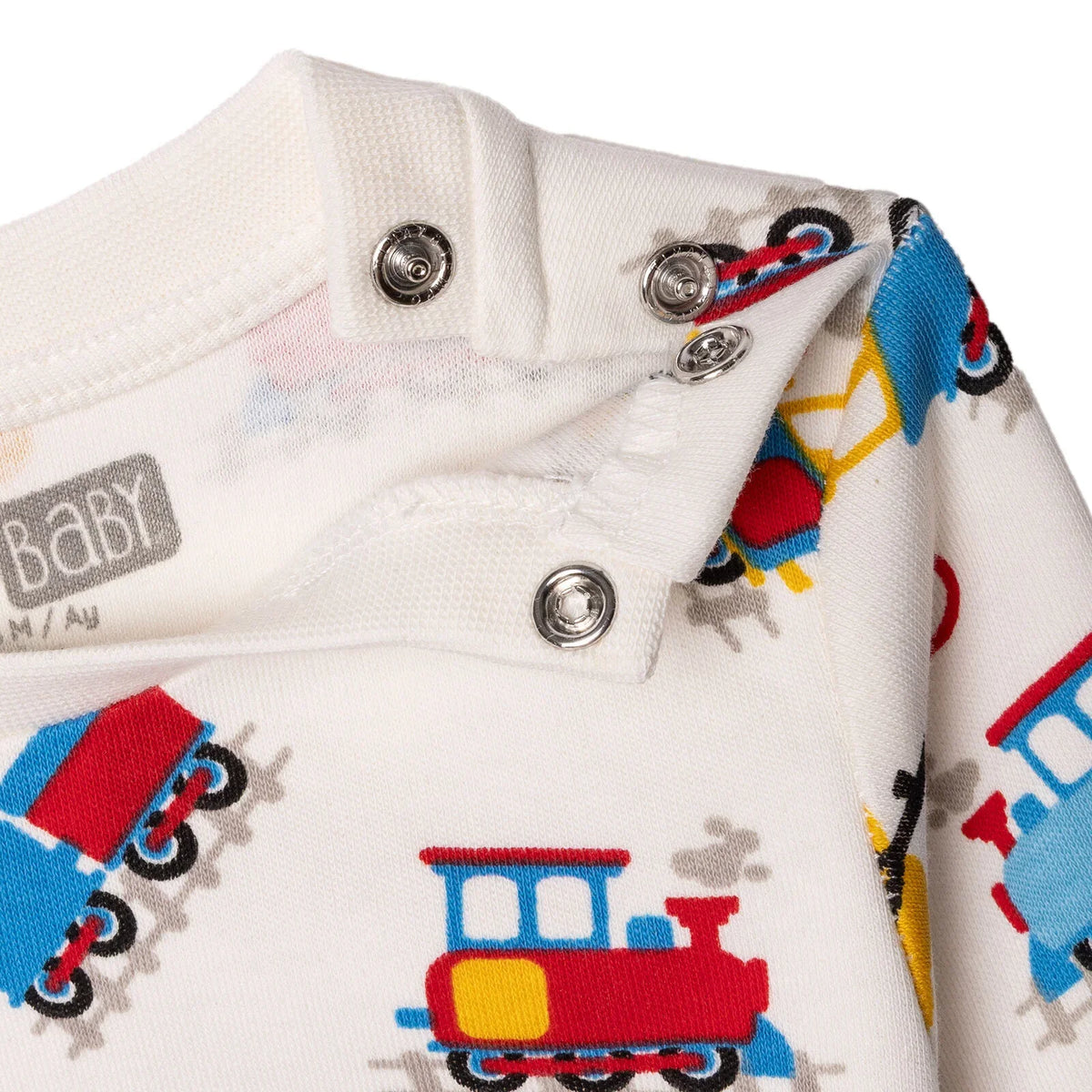 HelloBaby Train Print Long Sleeve Baby Pyjama Set (3-6 Months to 4 Years)