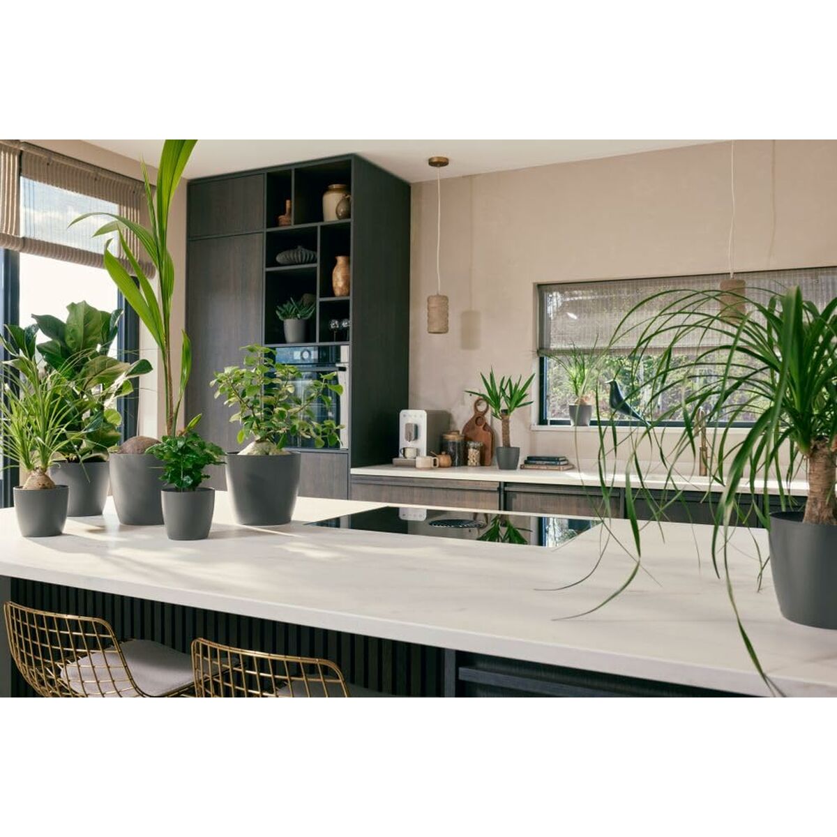 Set of pots Elho Plastic Circular 3 Pieces