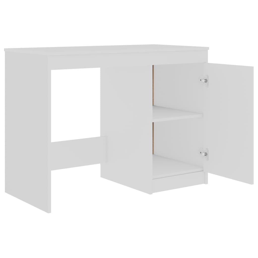 Modern Wooden Large Home Office Computer Writing Desk With 3 Drawers Cupboard
