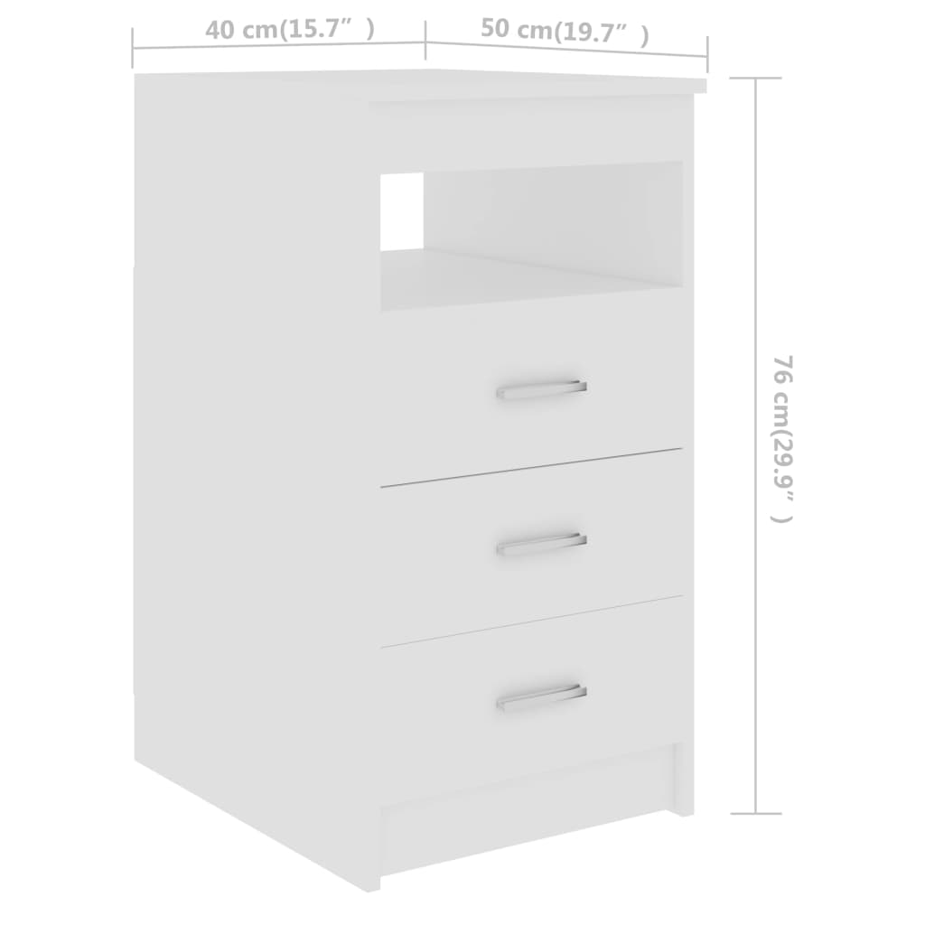 Modern Wooden Large Home Office Computer Writing Desk With 3 Drawers Cupboard