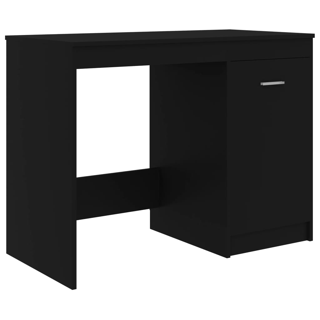 Modern Wooden Large Home Office Computer Writing Desk With 3 Drawers Cupboard