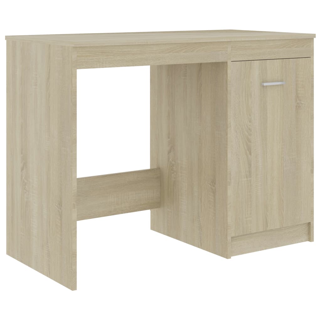 Modern Wooden Large Home Office Computer Writing Desk With 3 Drawers Cupboard