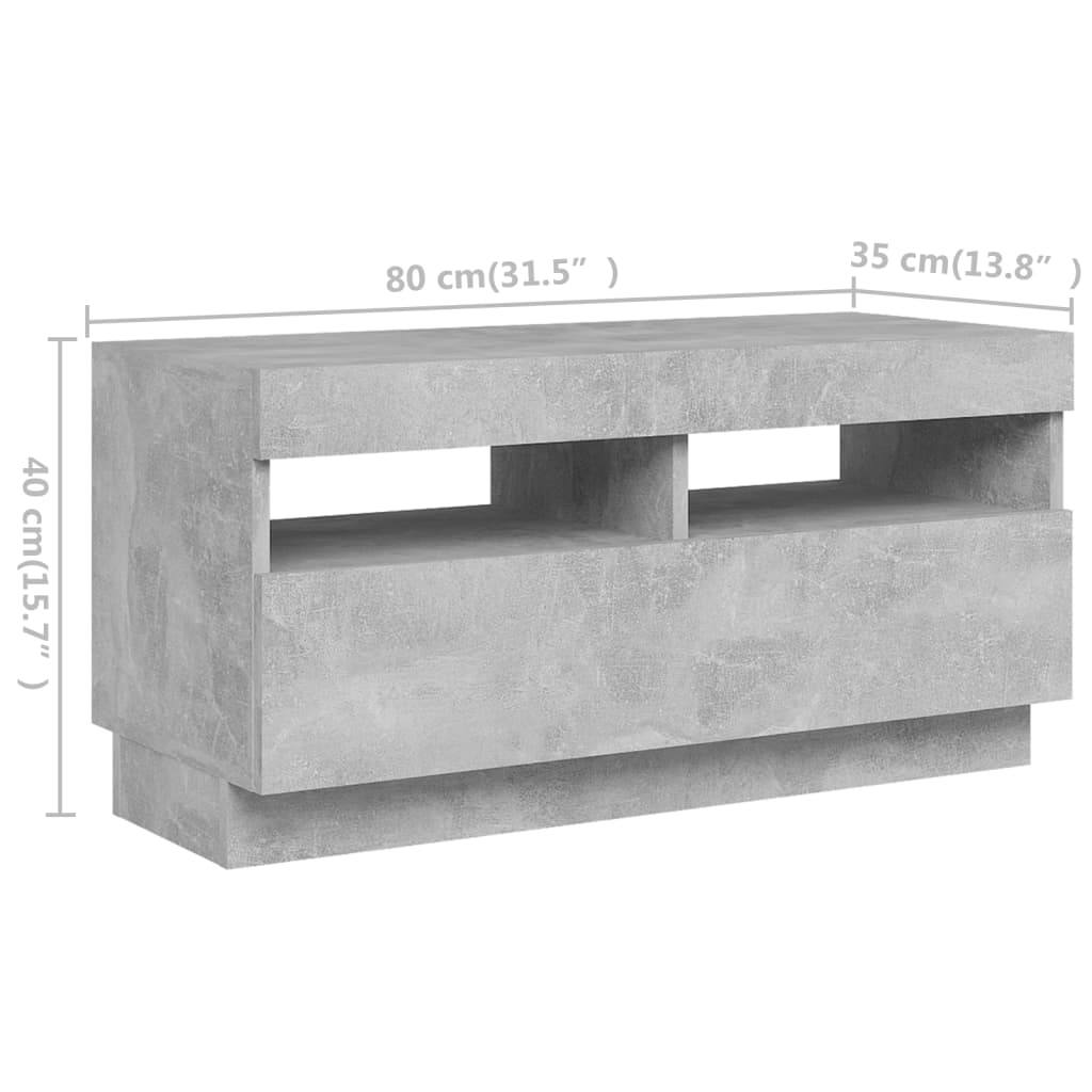 Modern Wooden 2pcs 70 Inch TV Tele Stand Unit Cabinet With LED Lights & Storage