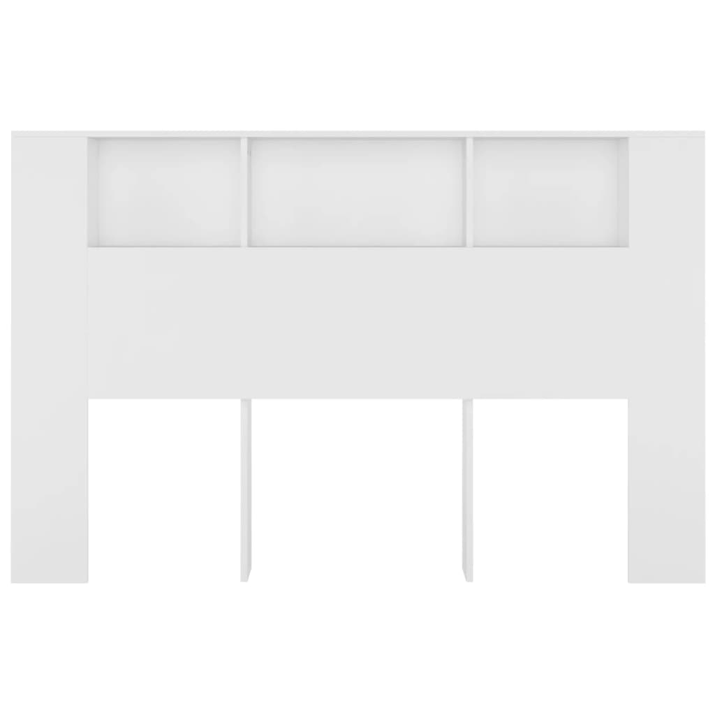 Modern Wooden Queen Size 1.6m Bed Headboard With Open Storage Compartments