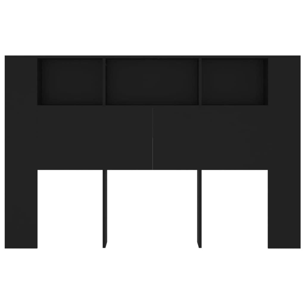 Modern Wooden Queen Size 1.6m Bed Headboard With Open Storage Compartments