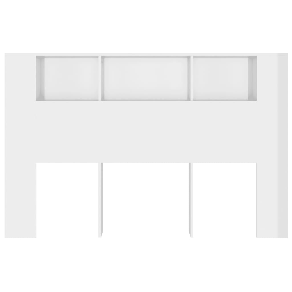 Modern Wooden Queen Size 1.6m Bed Headboard With Open Storage Compartments