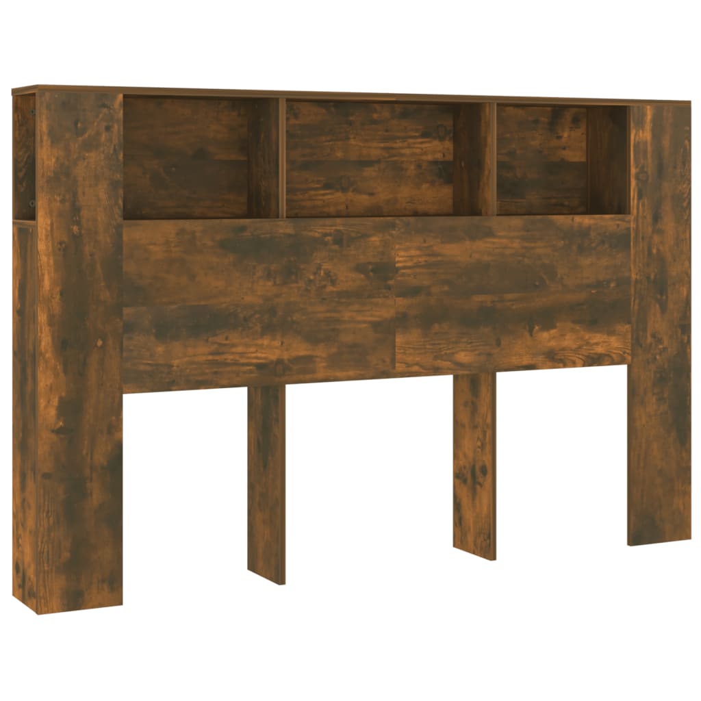 Modern Wooden Queen Size 1.6m Bed Headboard With Open Storage Compartments