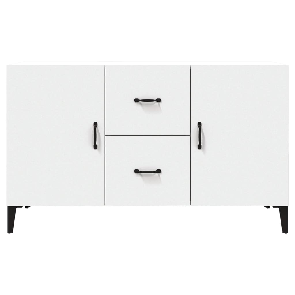 Modern Wooden Sideboard Storage Cabinet Unit With 2 Doors & 2 Drawers Wood