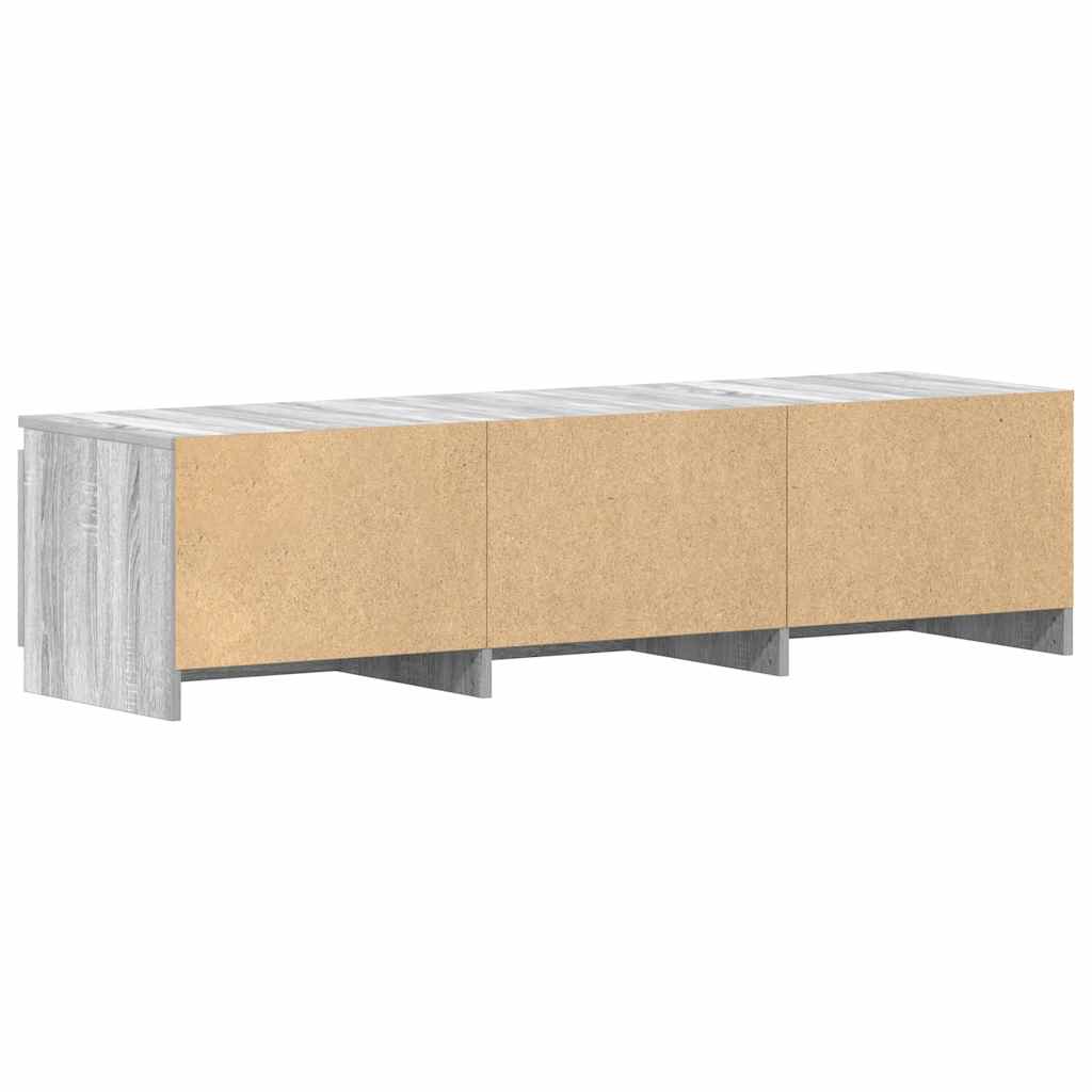 Modern Wooden 55 Inch TV Tele Stand Unit Cabinet With 2 Doors & Open Storage