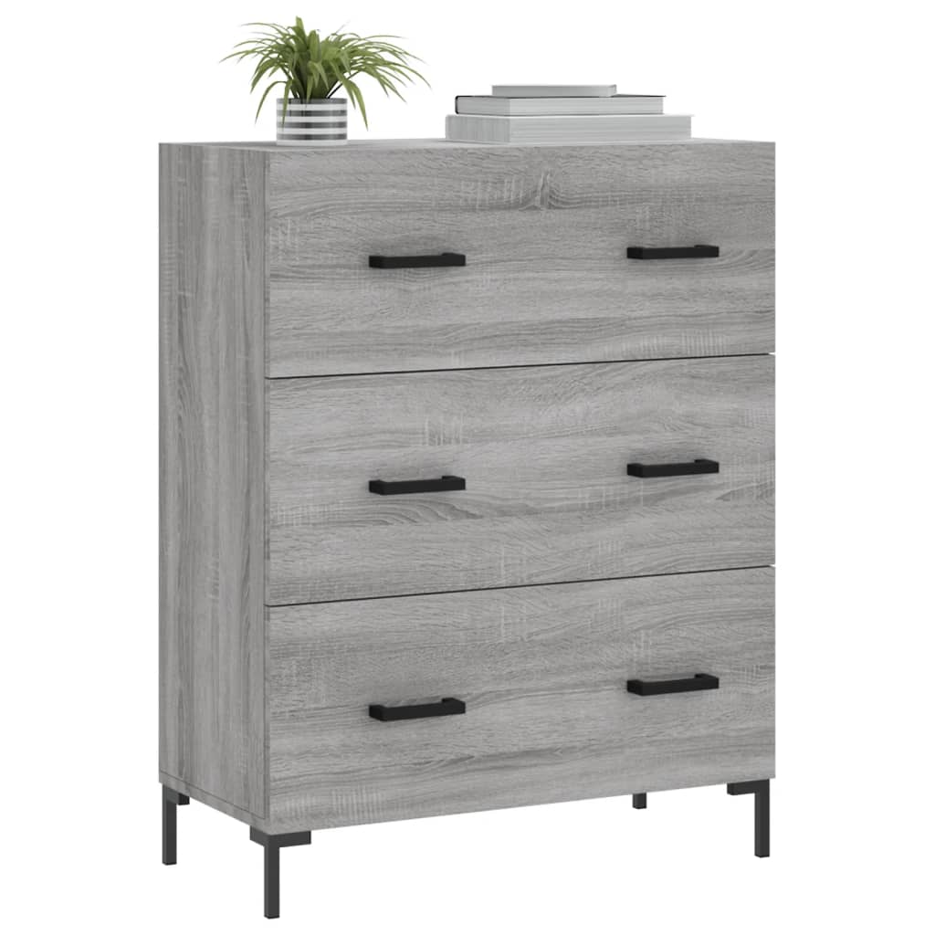 Modern Wooden Sideboard Storage Cabinet With 3 Drawers Wood Chest Of Drawers