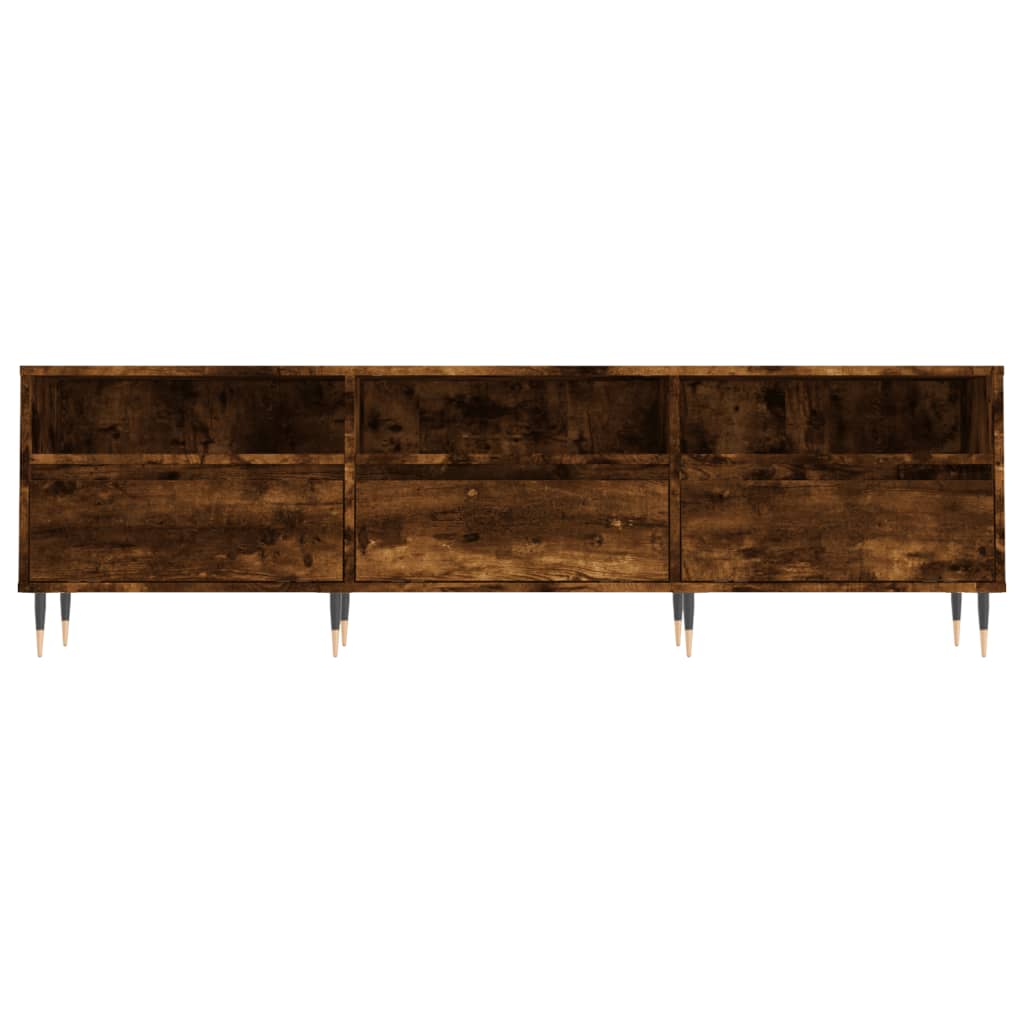 Modern Wooden TV Tele Stand Unit Cabinet With 3 Drawers & Open Storage Shelves
