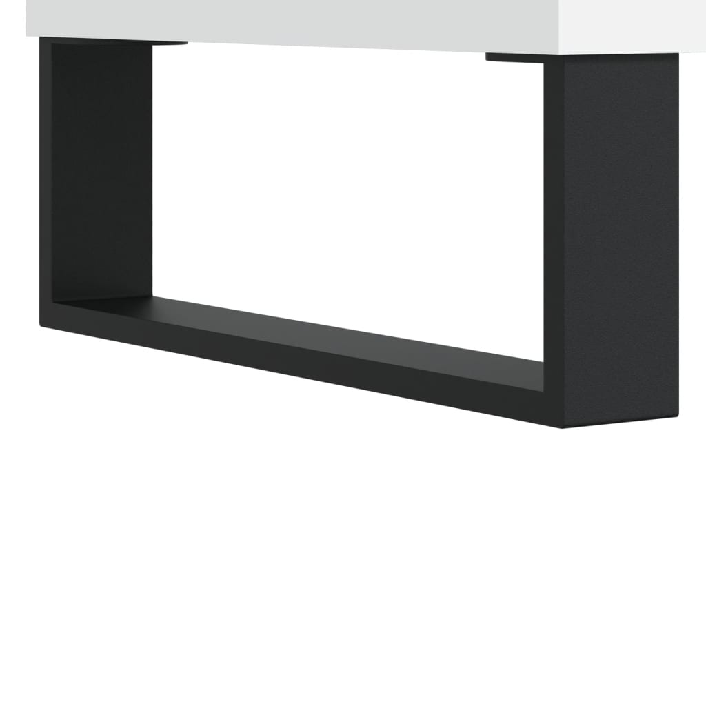 Modern Wooden Home Office Computer Table Desk With 2 Storage Cupboards Wood