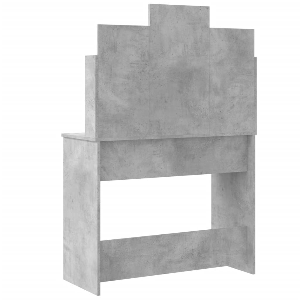 Modern Wooden Dressing Table Makeup Vanity Desk With LED Mirror & Drawers