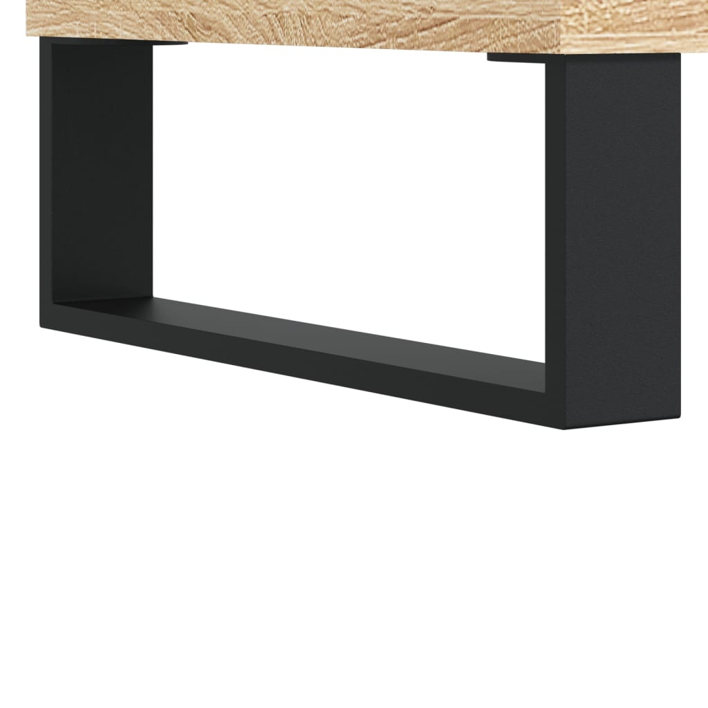 Modern Wooden Living Room Coffee Table With Open Storage & Drawer Wood