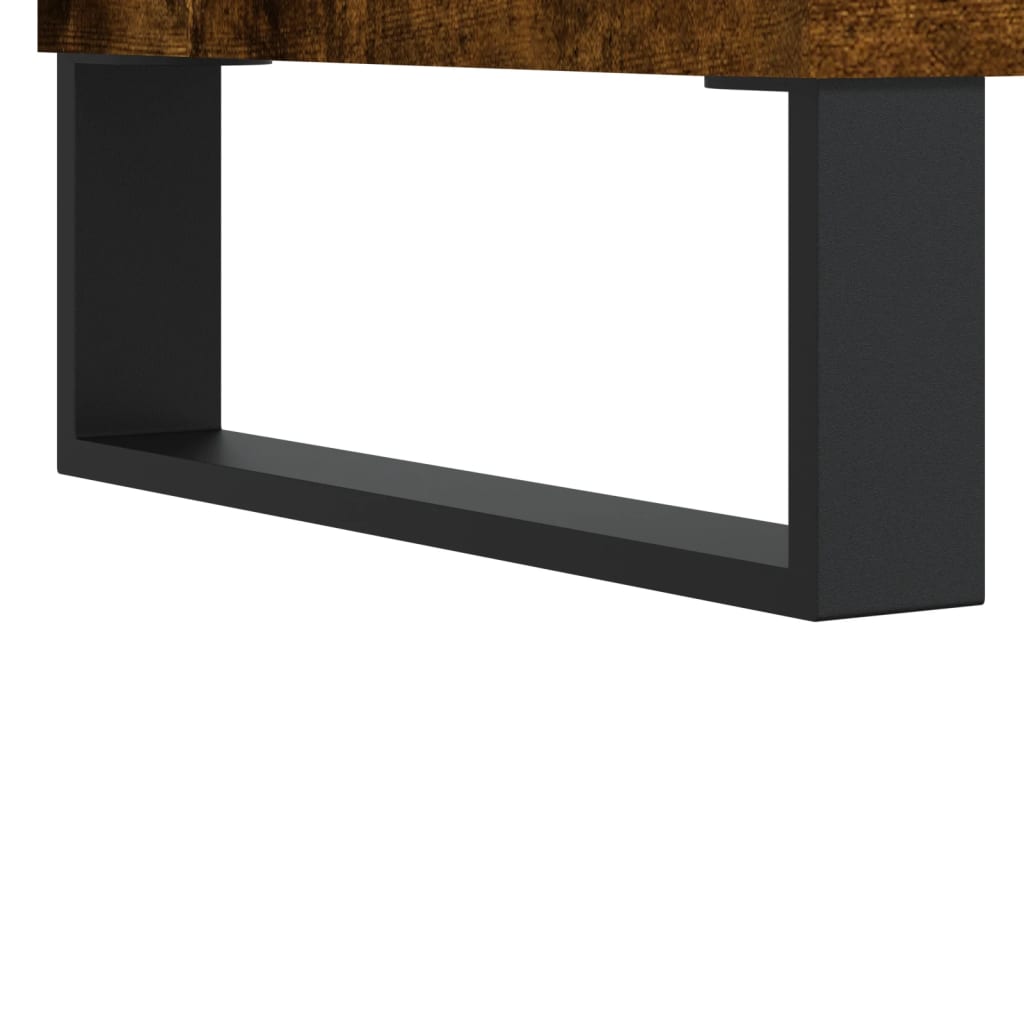 Modern Wooden Living Room Coffee Table With Open Storage & Drawer Wood