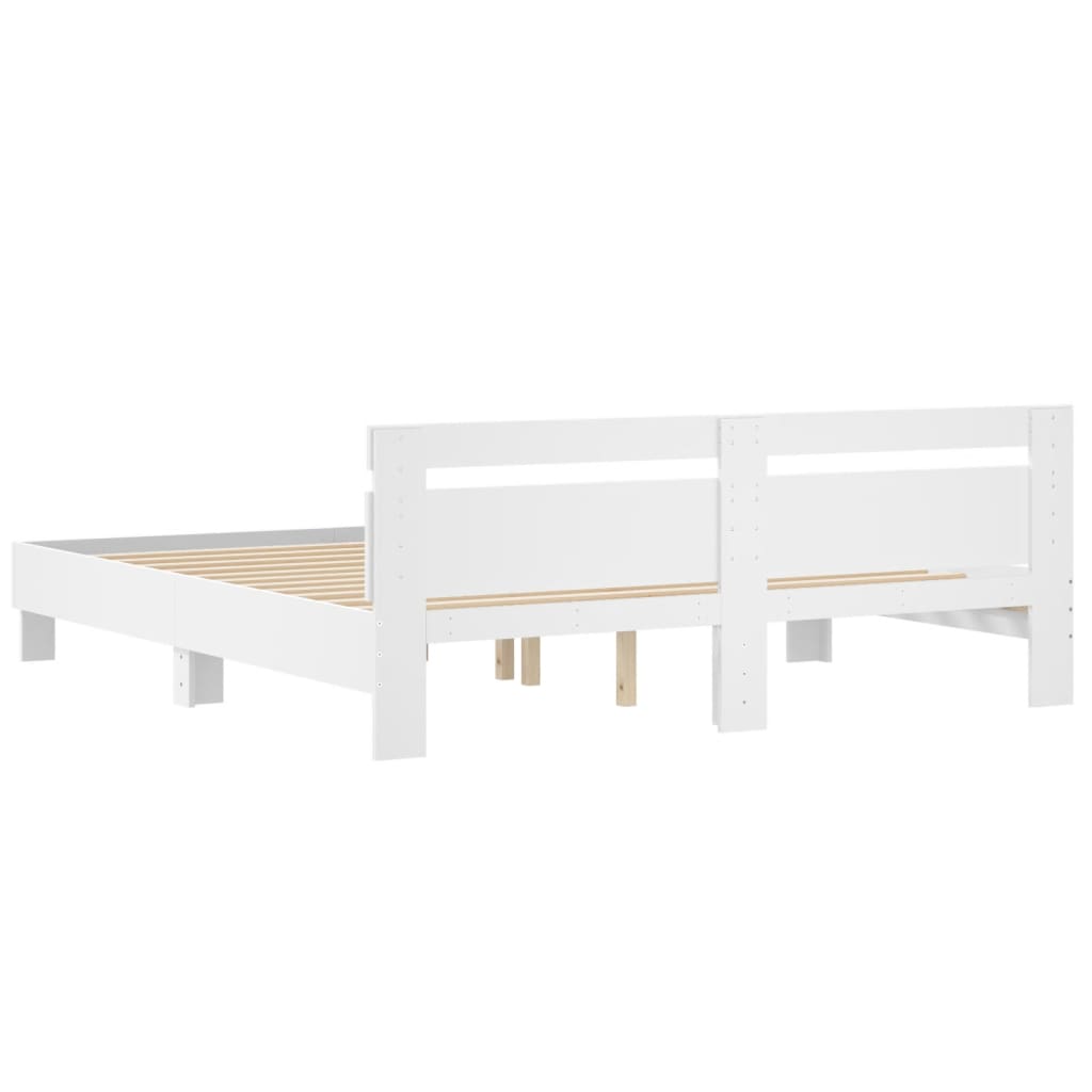 Modern Wooden Super King Size 1.8m Bed Frame Base With Headboard Wood Beds