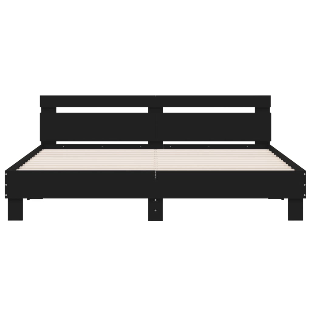 Modern Wooden Super King Size 1.8m Bed Frame Base With Headboard Wood Beds