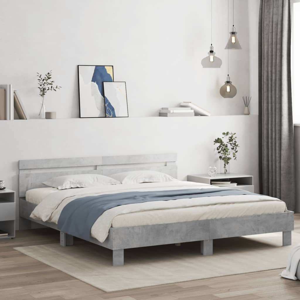 Modern Wooden Super King Size 1.8m Bed Frame Base With Headboard Wood Beds