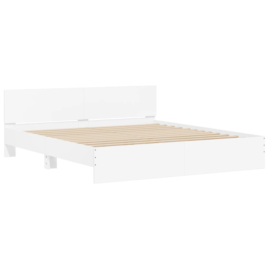 Modern Wooden Emperor Size 2m Bed Frame Base With Headboard Wood Beds