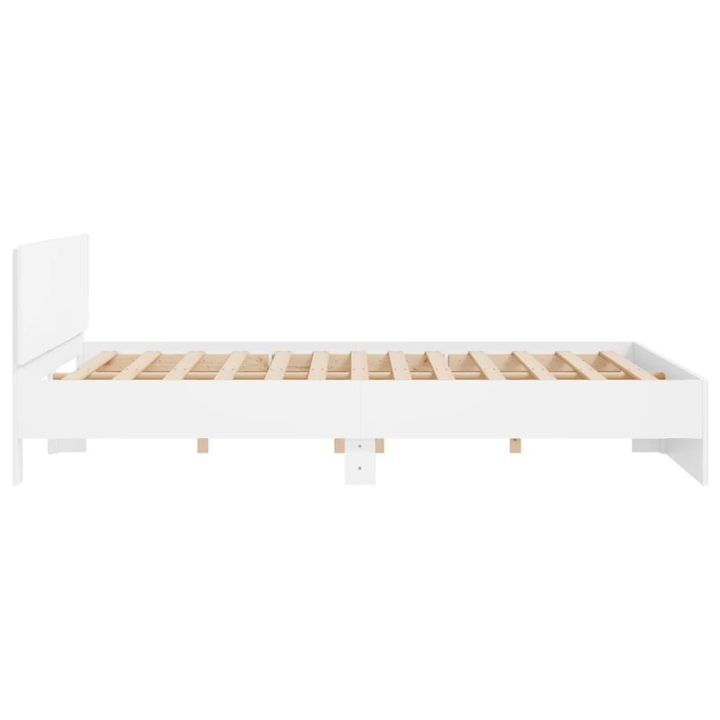 Modern Wooden Emperor Size 2m Bed Frame Base With Headboard Wood Beds