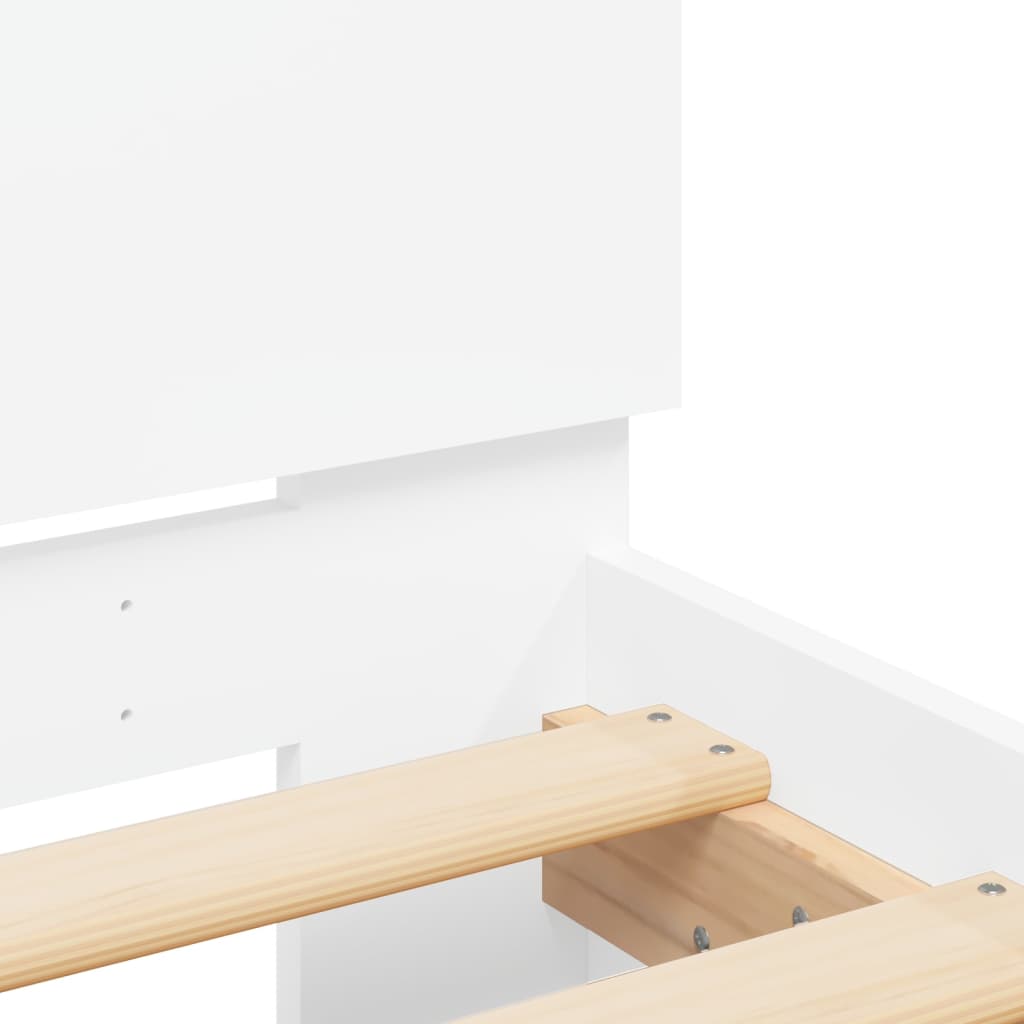 Modern Wooden Emperor Size 2m Bed Frame Base With Headboard Wood Beds