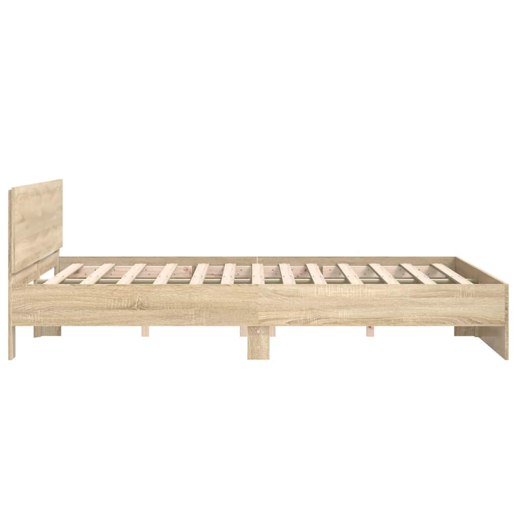Modern Wooden Emperor Size 2m Bed Frame Base With Headboard Wood Beds