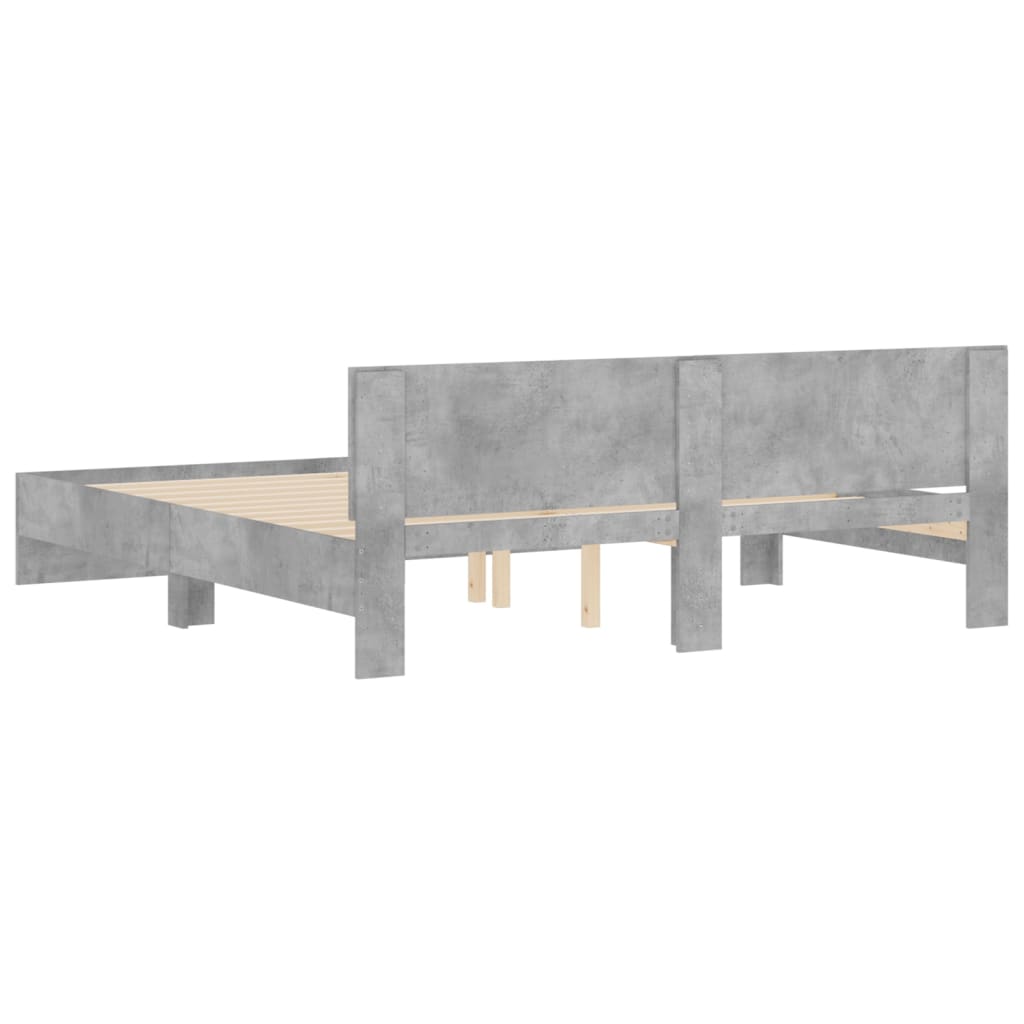 Modern Wooden Emperor Size 2m Bed Frame Base With Headboard Wood Beds