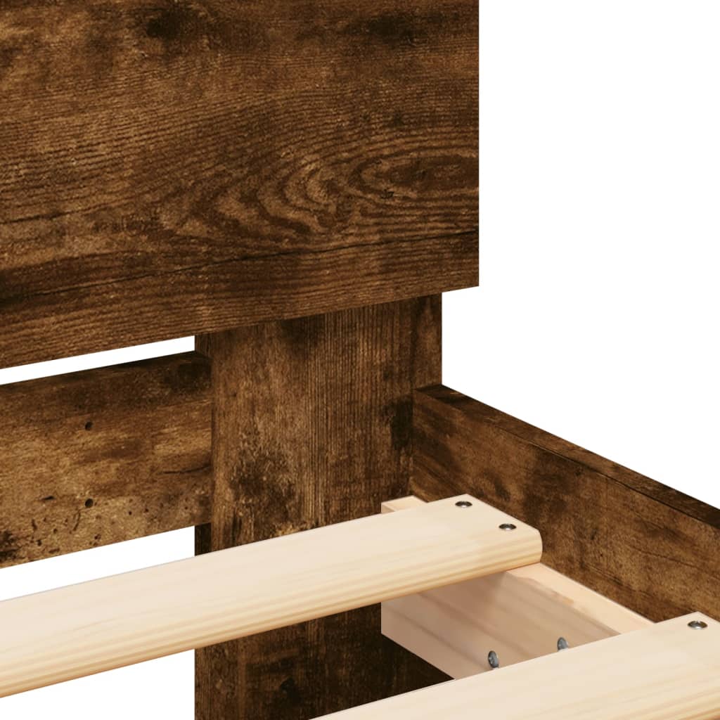 Modern Wooden Emperor Size 2m Bed Frame Base With Headboard Wood Beds