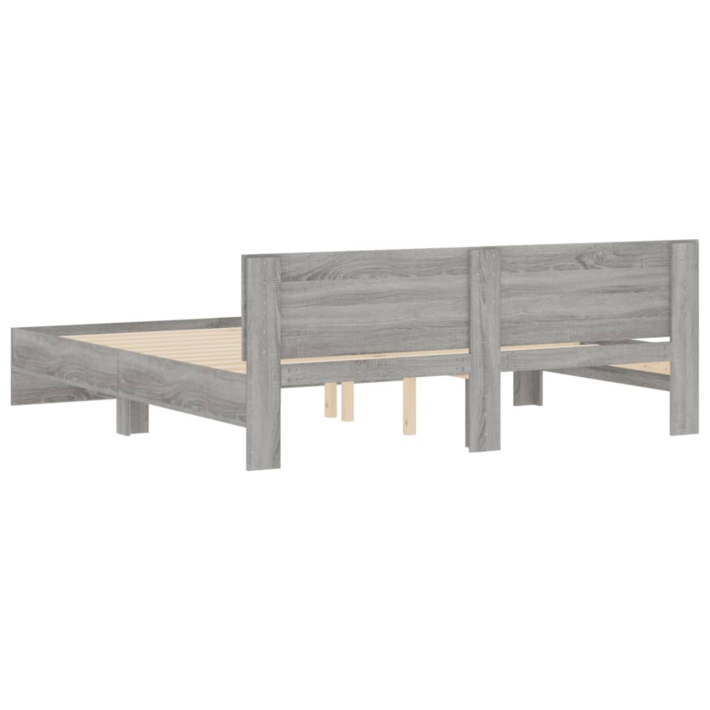 Modern Wooden Emperor Size 2m Bed Frame Base With Headboard Wood Beds