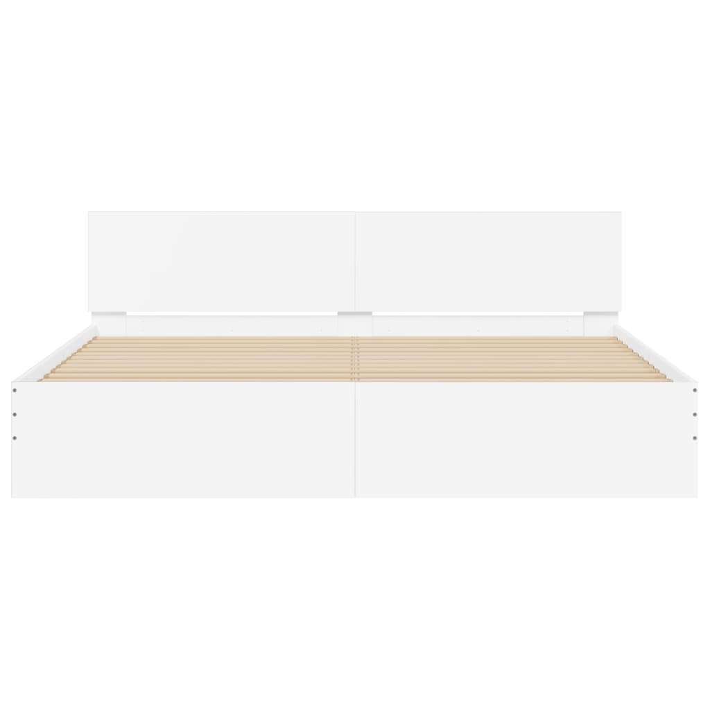 Modern Wooden Super King Size 1.8m Bed Frame Base With Headboard Wood Beds