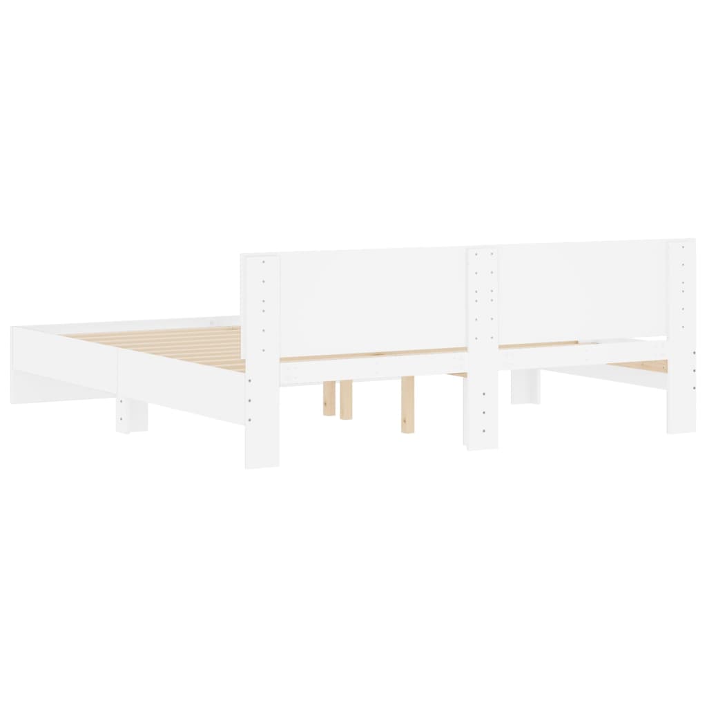 Modern Wooden Super King Size 1.8m Bed Frame Base With Headboard Wood Beds