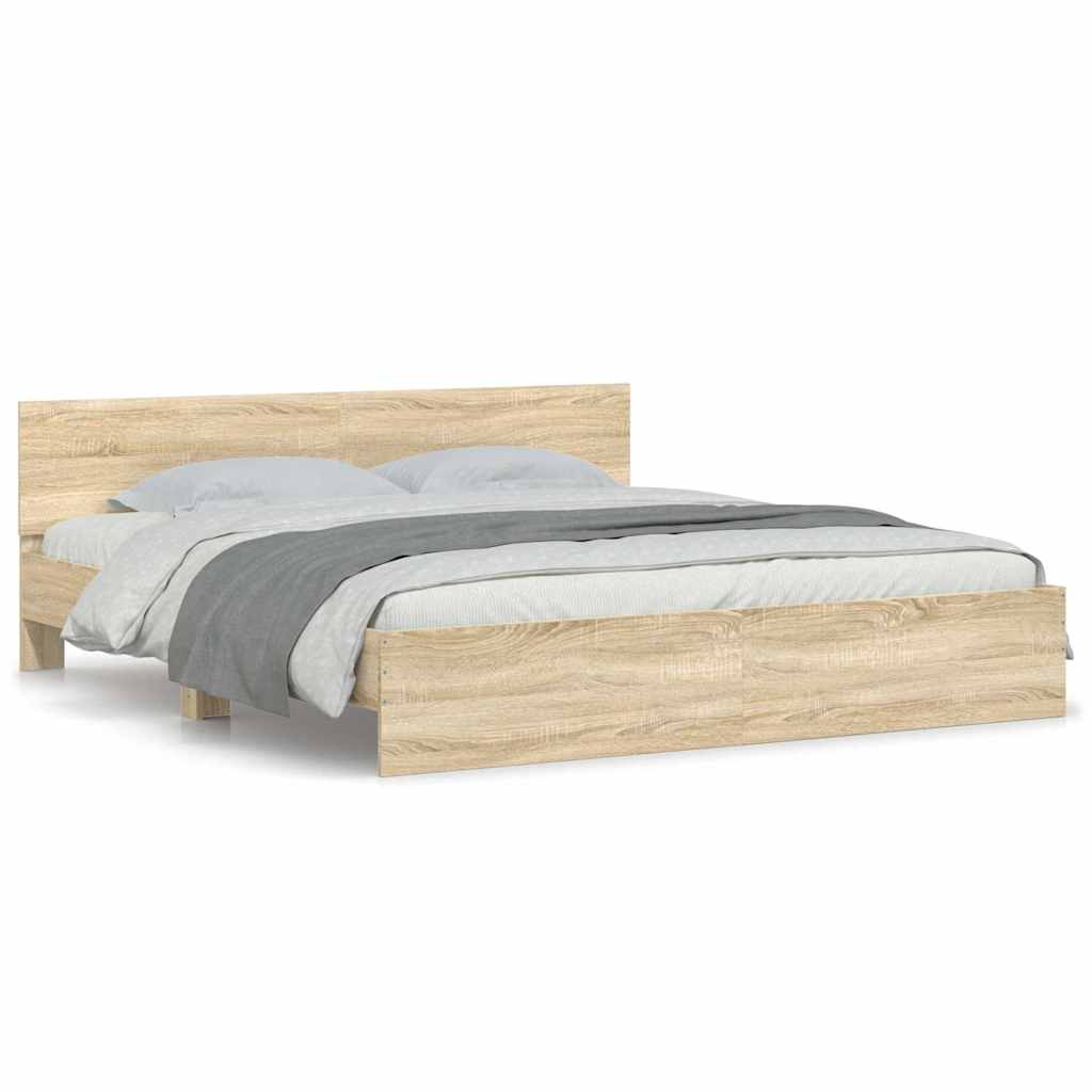 Modern Wooden Super King Size 1.8m Bed Frame Base With Headboard Wood Beds