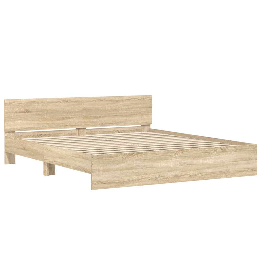 Modern Wooden Super King Size 1.8m Bed Frame Base With Headboard Wood Beds