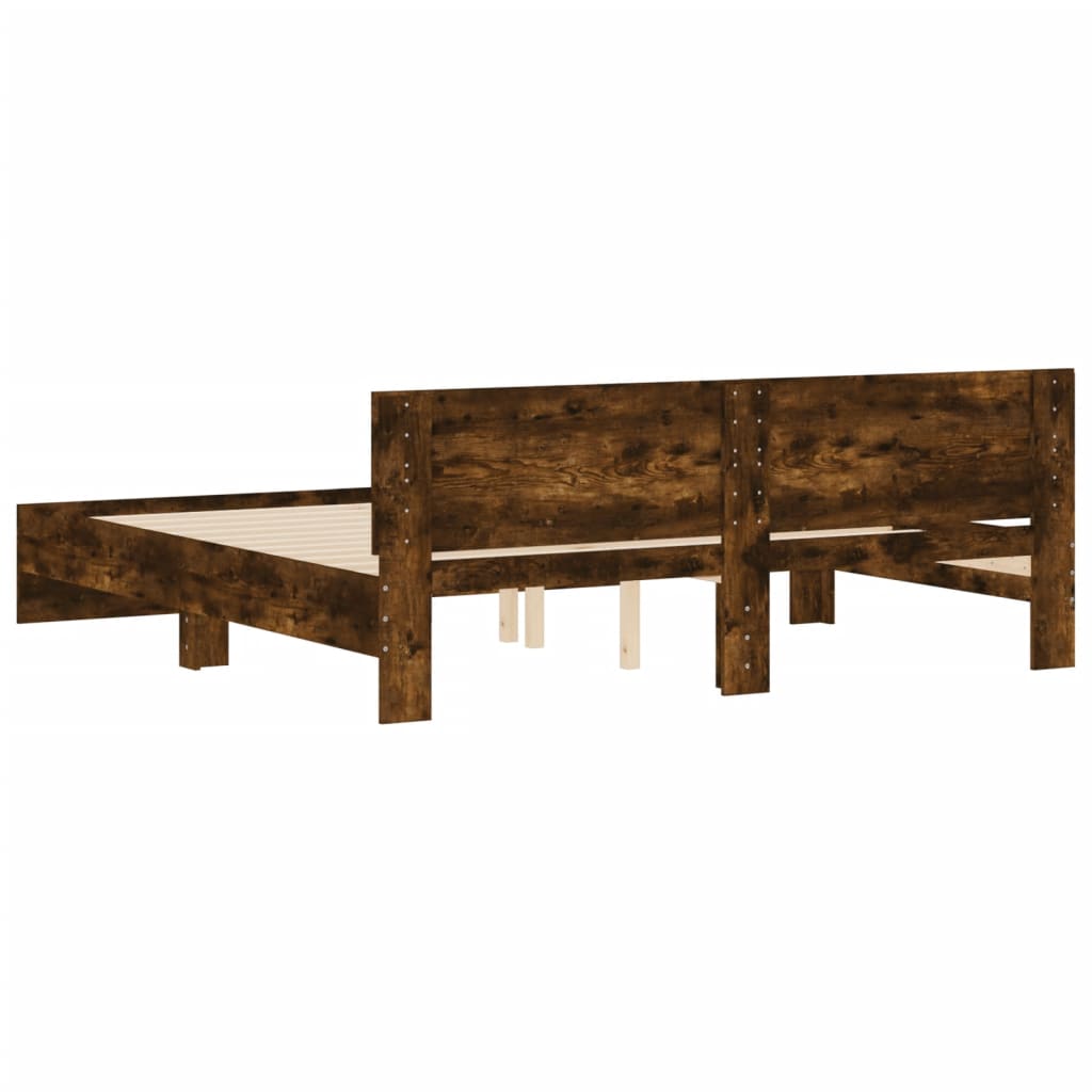 Modern Wooden Super King Size 1.8m Bed Frame Base With Headboard Wood Beds