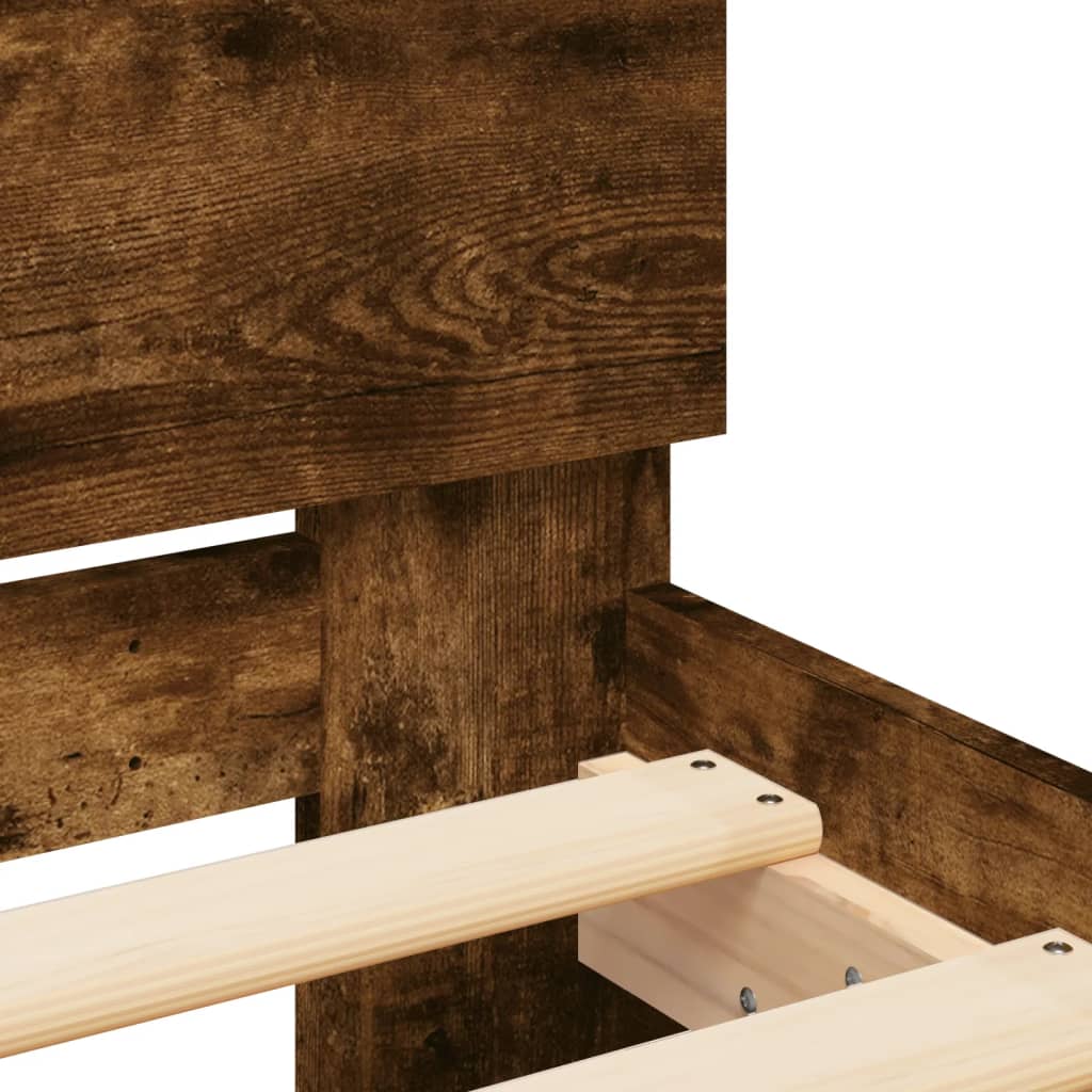 Modern Wooden Queen Size 1.6m Bed Frame Base With Headboard Wood Beds