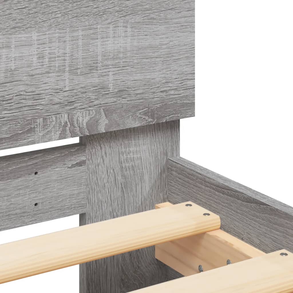 Modern Wooden Queen Size 1.6m Bed Frame Base With Headboard Wood Beds