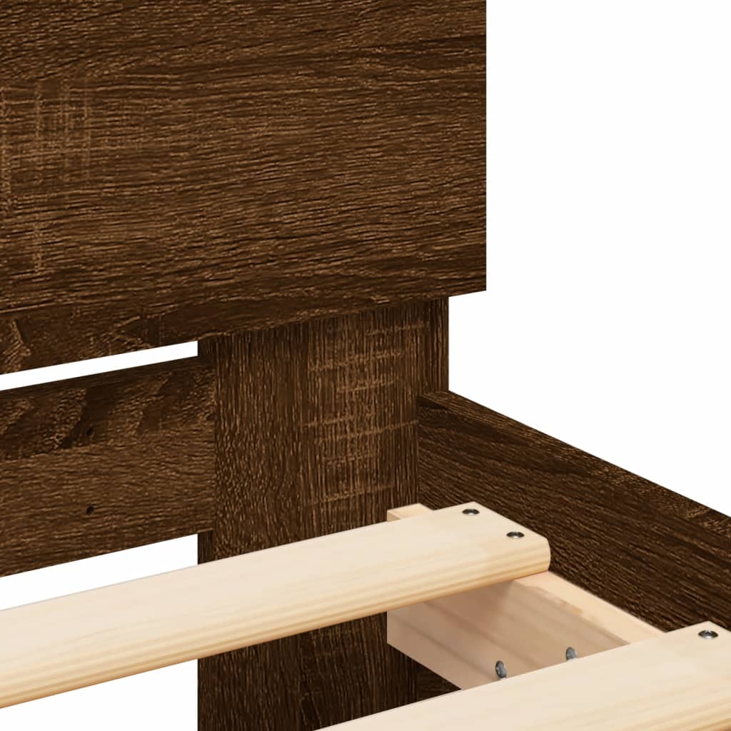Modern Wooden Queen Size 1.6m Bed Frame Base With Headboard Wood Beds
