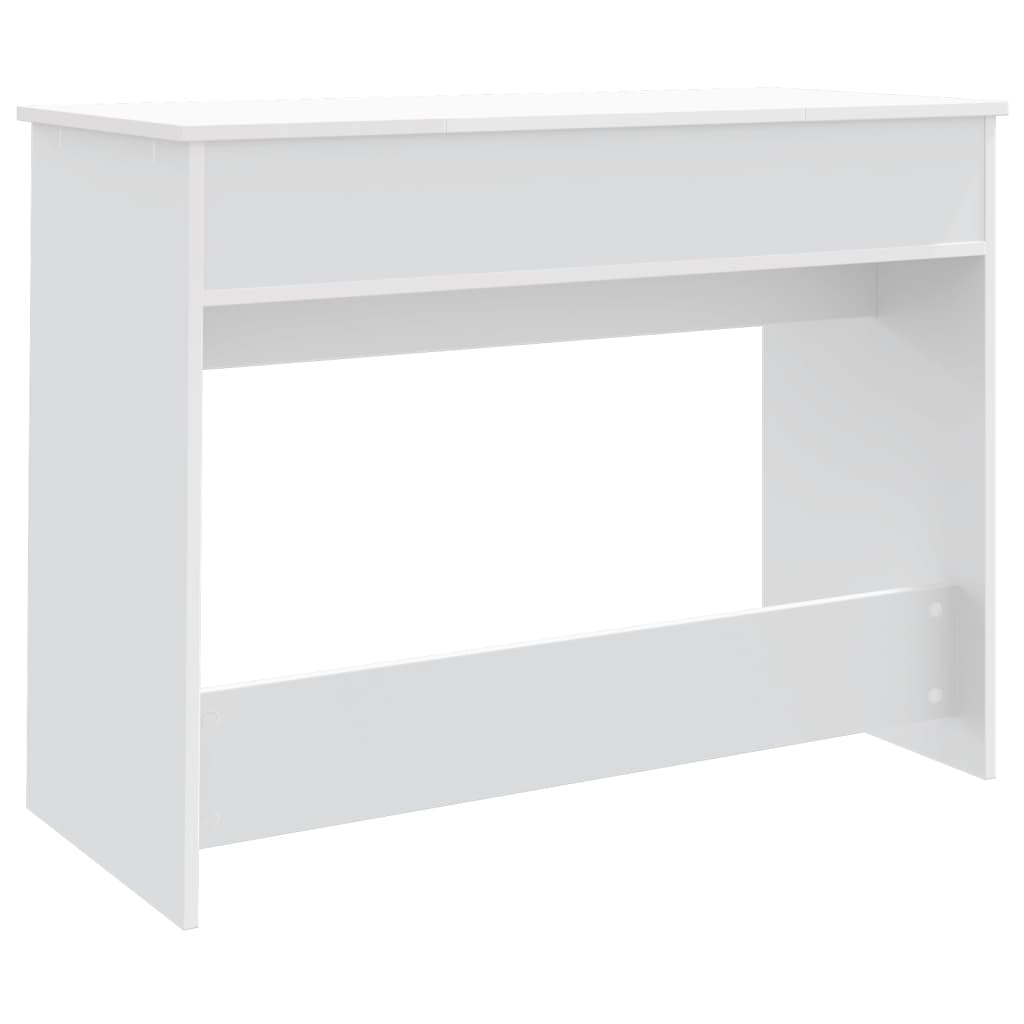 Modern Wooden Dressing Table Makeup Vanity Desk With Drawers & Pull Up Mirror