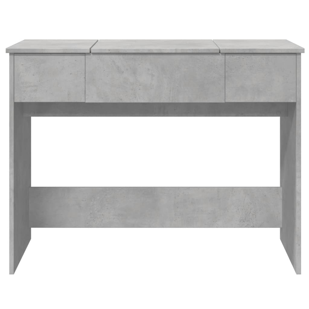 Modern Wooden Dressing Table Makeup Vanity Desk With Drawers & Pull Up Mirror