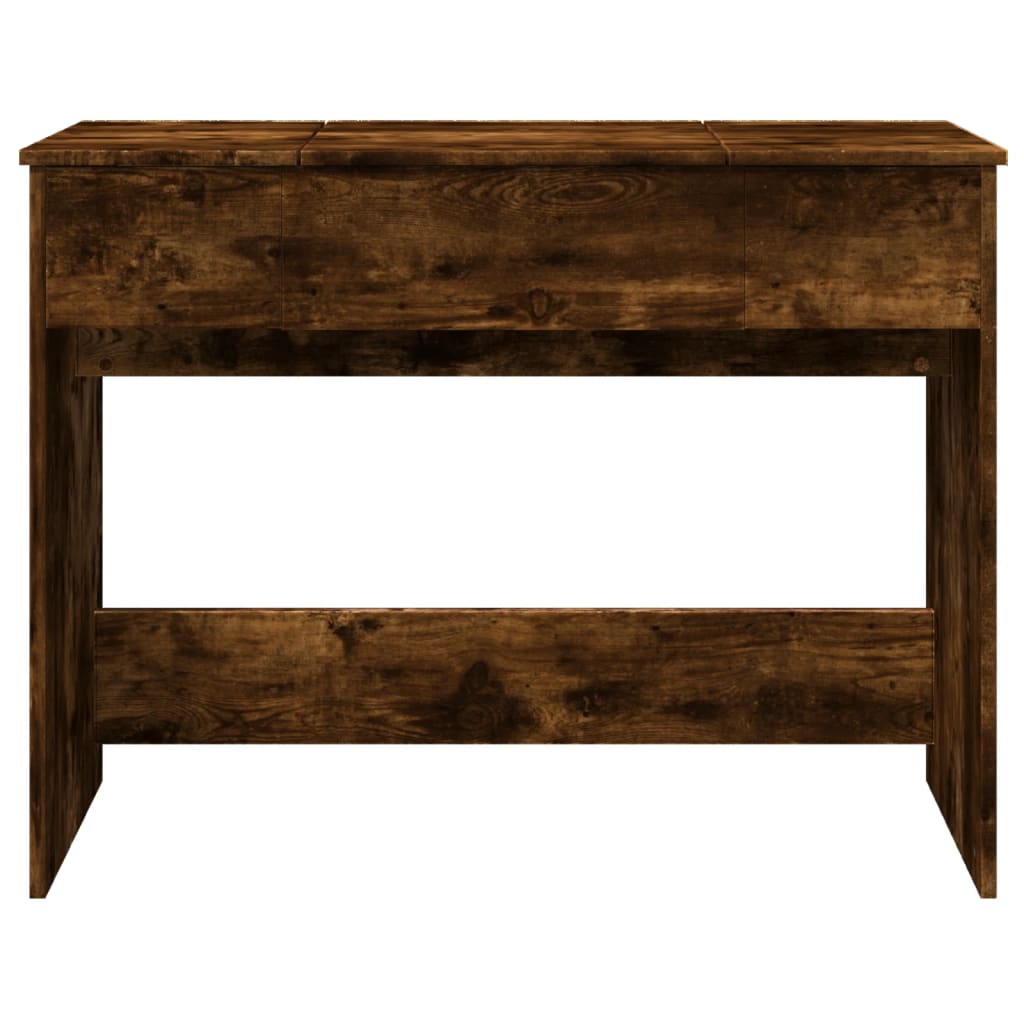 Modern Wooden Dressing Table Makeup Vanity Desk With Drawers & Pull Up Mirror
